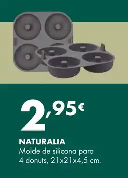 Supermercados Lupa NATURALIA Molde de silicona para 4 donuts oferta