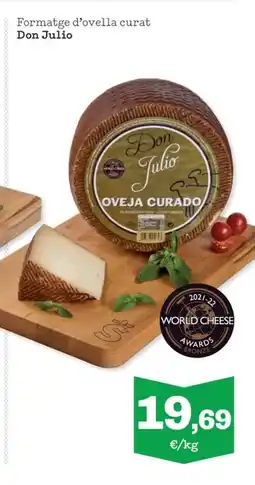 Sorli DON JULIO Formatge d'ovella curat oferta