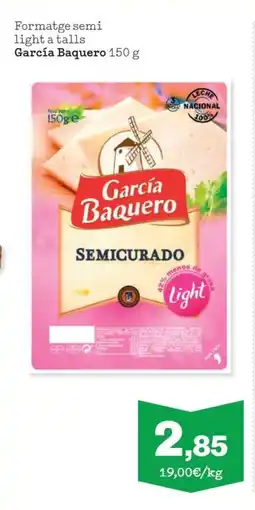 Sorli GARCIA BAQUERO Formatge semi light a talls oferta