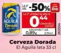 Dia El águila - cerveza dorada oferta
