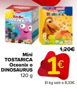 Carrefour Mini tostarica oceanix o dinosaurus oferta