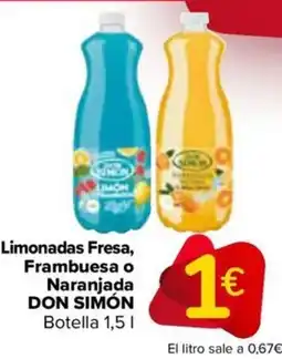 Carrefour DON SIMÓN Limonadas Fresa, Frambuesa o Naranjada oferta