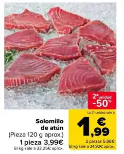 Carrefour Solomillo de atún oferta