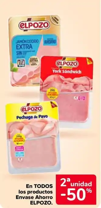 Carrefour ELPOZO En todos los productos envase ahorro oferta