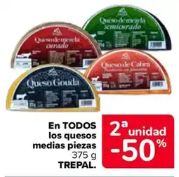 Carrefour TREPAL En todos los quesos medias piezas oferta