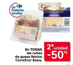Carrefour En todas las cuñas de queso ibérico carrefour extra. oferta