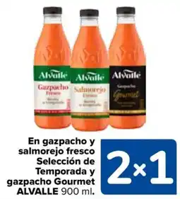 Carrefour ALVALLE En gazpacho y salmorejo fresco Selección de Temporada y gazpacho Gourmet oferta