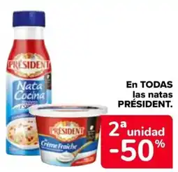 Carrefour PRÉSIDENT En todas las natas oferta