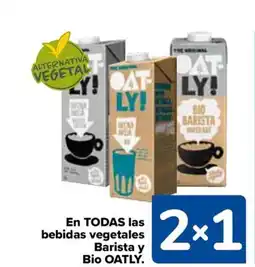Carrefour OATLY Bio En todas las bebidas vegetales barista y oferta