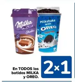 Carrefour MILKA y OREO En todos los batidos oferta