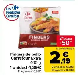 Carrefour Fingers de pollo Carrefour Extra oferta