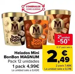 Carrefour MAGNUM Helados mini bonbon oferta