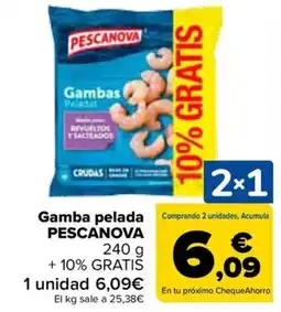 Carrefour PESCANOVA Gamba pelada oferta