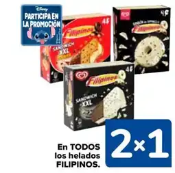 Carrefour FILIPINOS En todos los helados oferta