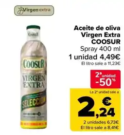 Carrefour COOSUR Aceite de oliva Virgen Extra Spray oferta