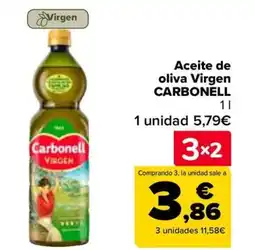 Carrefour CARBONELL Aceite de oliva Virgen oferta
