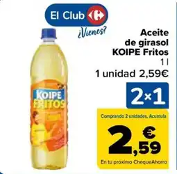 Carrefour KOIPE Aceite de girasol Fritos oferta