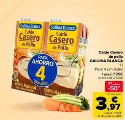 Carrefour GALLINA BLANCA Caldo Casero de pollo oferta