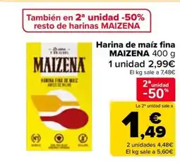 Carrefour MAIZENA Harina de maíz fina oferta