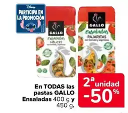 Carrefour GALLO En todas las pastas ensaladas oferta