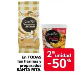 Carrefour SANTA RITA En todas las harinas y preparados oferta