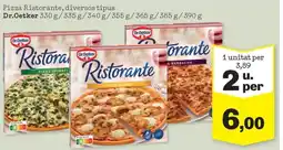 Sorli DR OETKER Pizza Ristorante, diversos tipus oferta