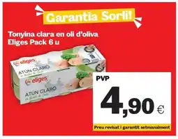 Sorli ELIGES Tonyina clara en oli d'oliva oferta