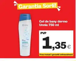 Sorli UNNIA Gel de bany dermo oferta
