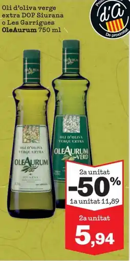 Sorli OLE AURUM Oli d'oliva verge extra DOP Siurana o Les Garrigues oferta