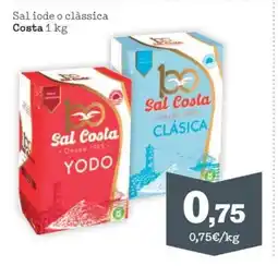 Sorli COSTA Sal iode o clàssica oferta