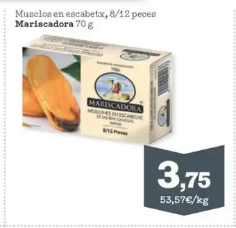 Sorli MARISCADORA Musclos en escabetx, 8/12 peces oferta