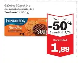 Sorli FONTANEDA Galetes Digestive de xocolata amb llet oferta