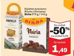 Sorli BIRBA Galetes minixoco Núria o Pirineus oferta