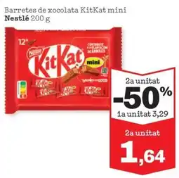 Sorli NESTLÉ Barretes de xocolata KitKat mini oferta