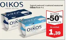 Sorli OIKOS Iogurt natural o natural ensucrat oferta