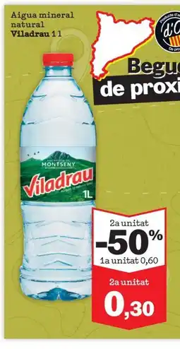 Sorli VILADRAU Aigua mineral natural oferta