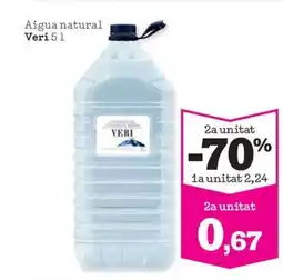 Sorli VERI Aigua natural oferta
