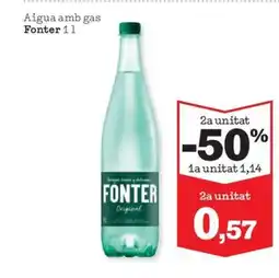 Sorli FONTER Aigua amb gas oferta