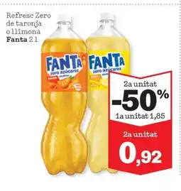 Sorli FANTA Refresc Zero de taronja ollimona oferta
