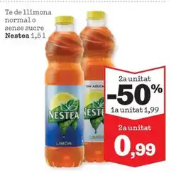 Sorli NESTEA Te de llimona normal o sense sucre oferta