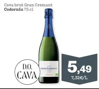Sorli CODORNIU Cava brut Gran Cremant oferta