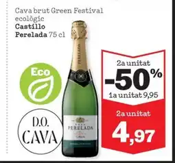 Sorli CASTILLO PERELADA Cava brut Green Festival ecològic oferta