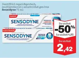 Sorli SENSODYNE Dentifrici repair&protect, multiprotecció o sensibilitat genives oferta
