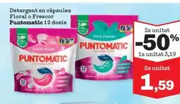 Sorli PUNTOMATIC Detergent en càpsules Floral o Frescor oferta