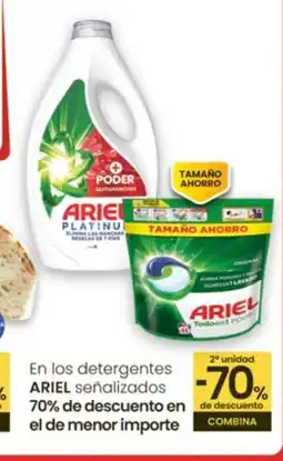 Eroski ARIEL En los detergentes oferta