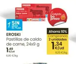 Eroski EROSKI Pastillas de caldo de carne oferta