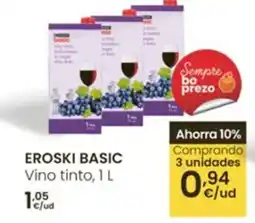 Eroski EROSKI BASIC Vino tinto oferta