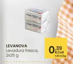 Eroski LEVANOVA Levadura fresca oferta