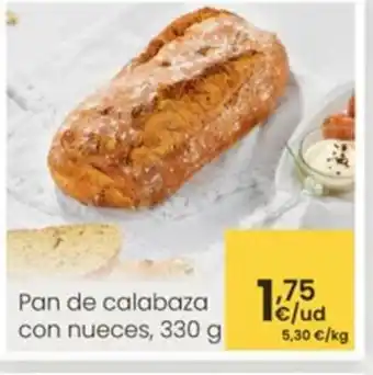 Eroski Pan de calabaza con nueces oferta