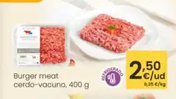 Eroski Burger meat cerdo-vacuno oferta
